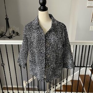 Vintage Carole Little Speckled Jacket Large